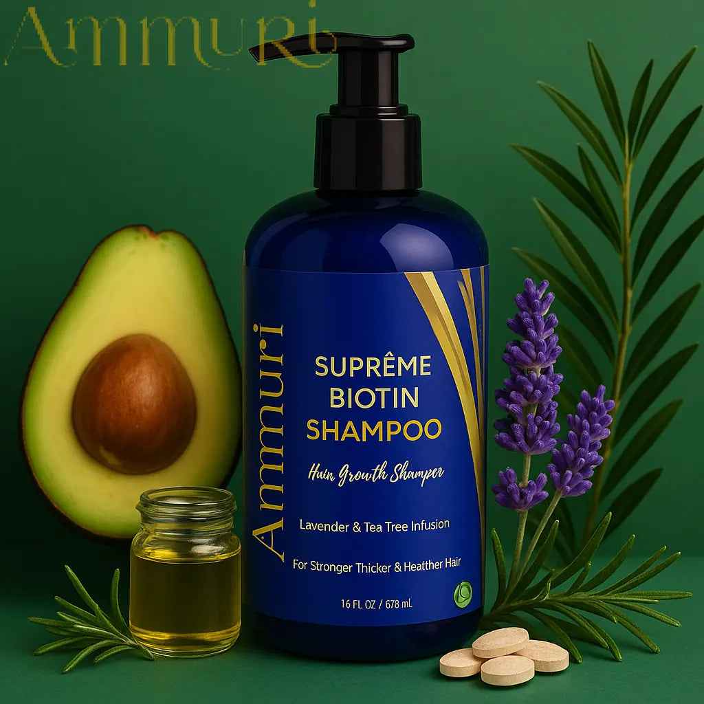 Ammuri Biotin DHT Blocker Shampoo - Sulfate-Free Hair Loss Treatment 473ml