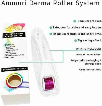 Ammuri Derma Roller for Scars and Anti-Aging Care