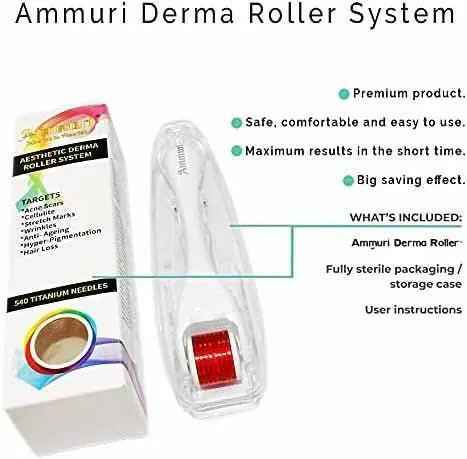 Ammuri Derma Roller for Scars and Anti-Aging Care