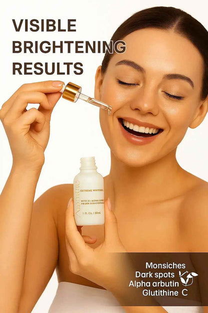 Ammuri Brightening Face Serum with Kojic Acid, Alpha Arbutin, Glutathione &amp; Niacinamide | Dark Spot Corrector for Even Skin Tone – 30ml