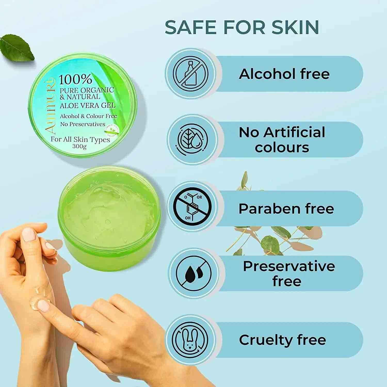 Ammuri Organic Aloe Vera Gel for All Skin Types