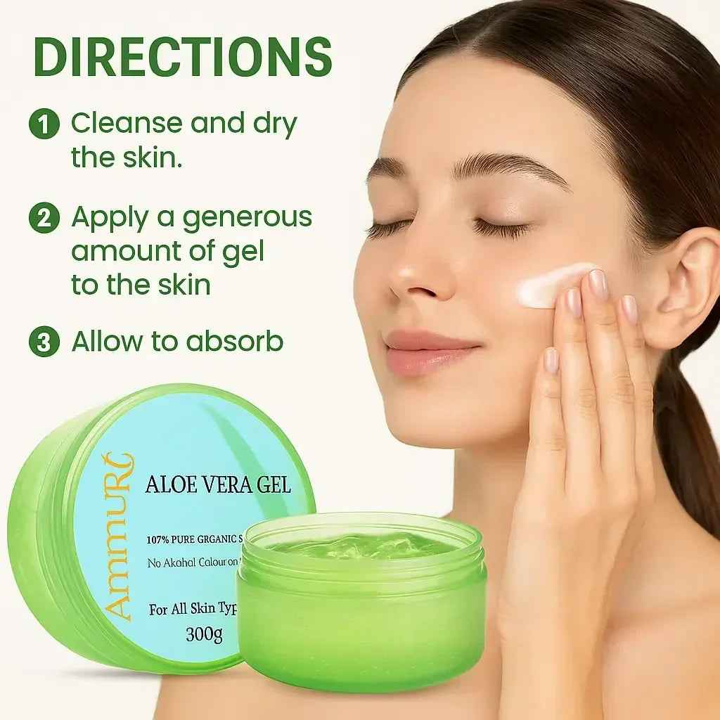 Ammuri Organic Aloe Vera Gel for All Skin Types