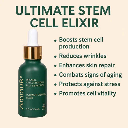 Ammuri Retinol 5% Serum with Apple Stem Cell – High Strength Anti-Aging, Acne &amp; Dark Spot Treatment (30ml)