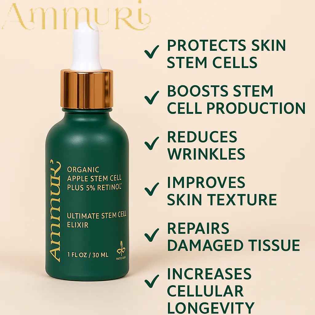Ammuri Advanced Plant Stem Cell Retinol 5% – Youthful Glow, Firming Face Serum