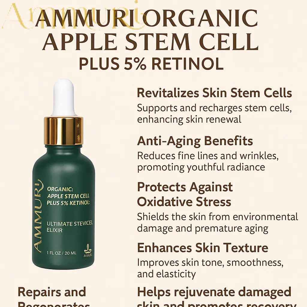 Ammuri Advanced Plant Stem Cell Retinol 5% – Youthful Glow, Firming Face Serum