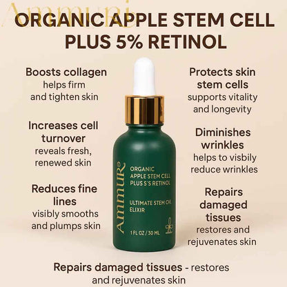 Ammuri Advanced Plant Stem Cell Retinol 5% – Youthful Glow, Firming Face Serum