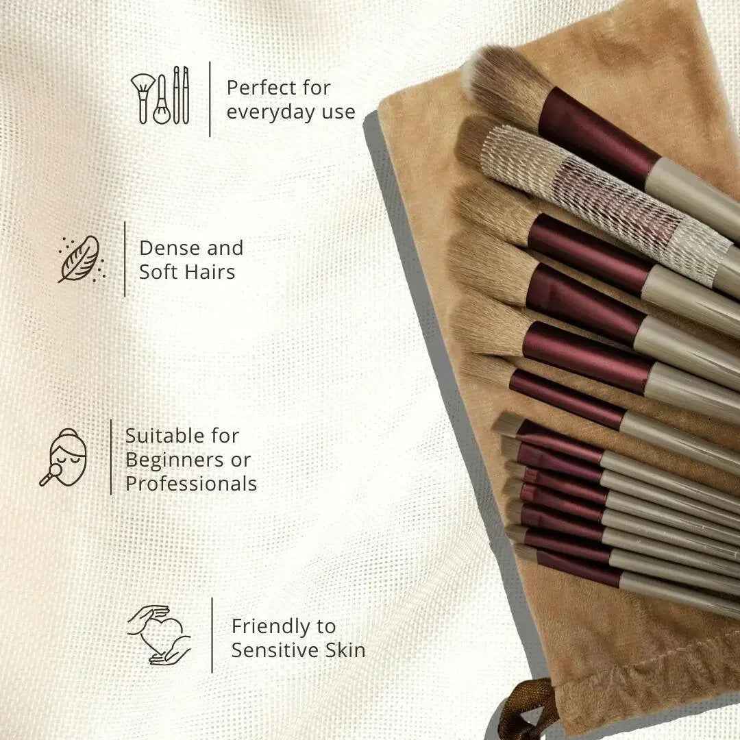 Ammuri Beauty Professional Makeup Brush Kit for Flawless Finish