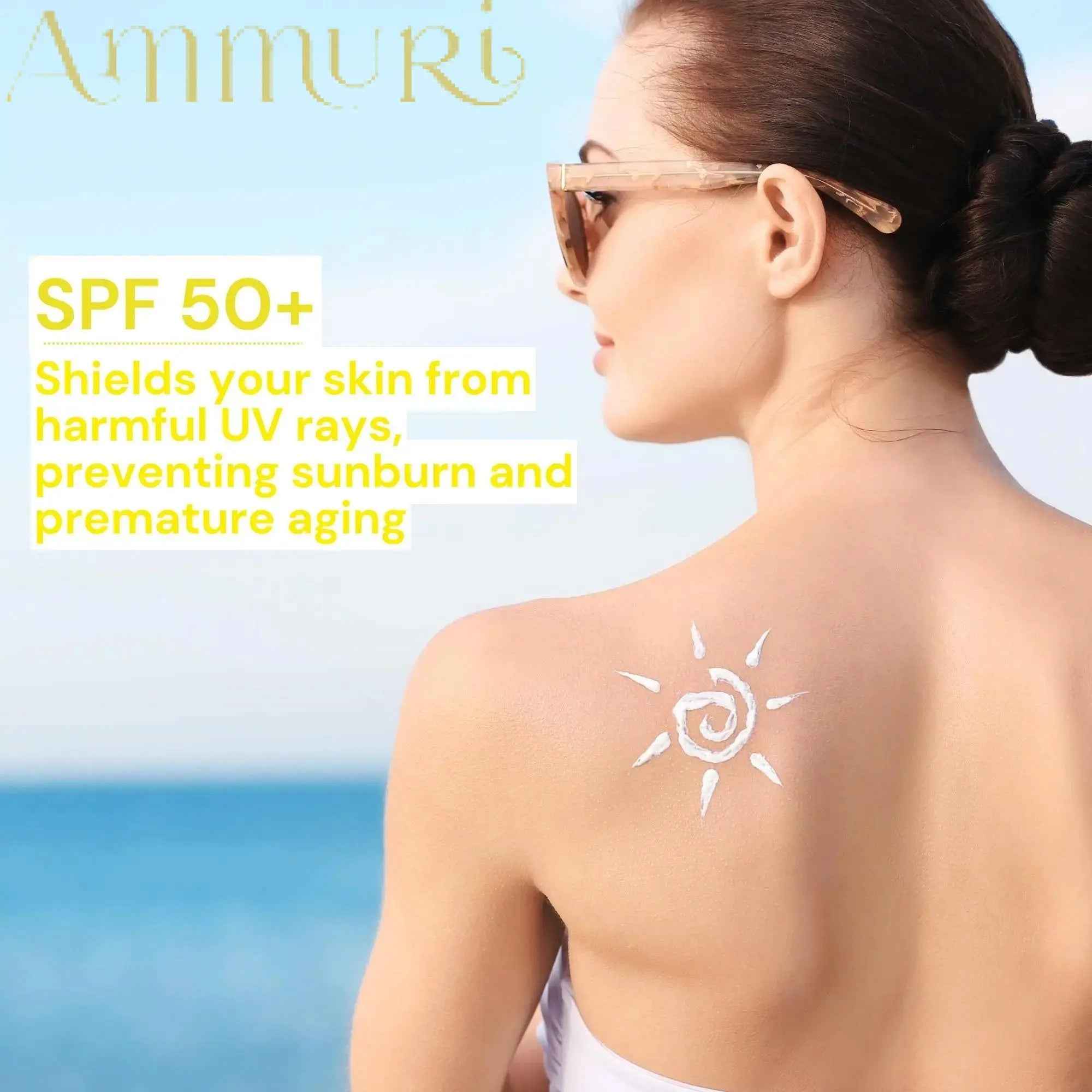 Ammuri Vitamin C Day Cream SPF50 - Brightening Moisturizer Sun Protection