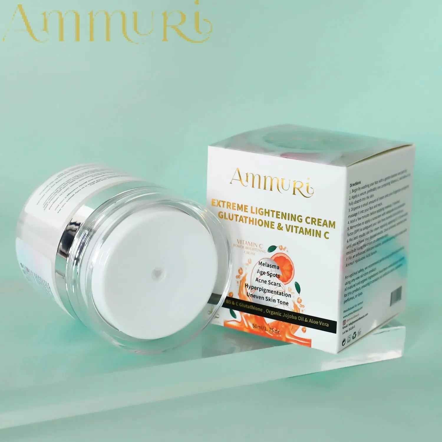 Ammuri Whitening &amp; Brightening Cream Set - Dark Spot Corrector Radiant Skin