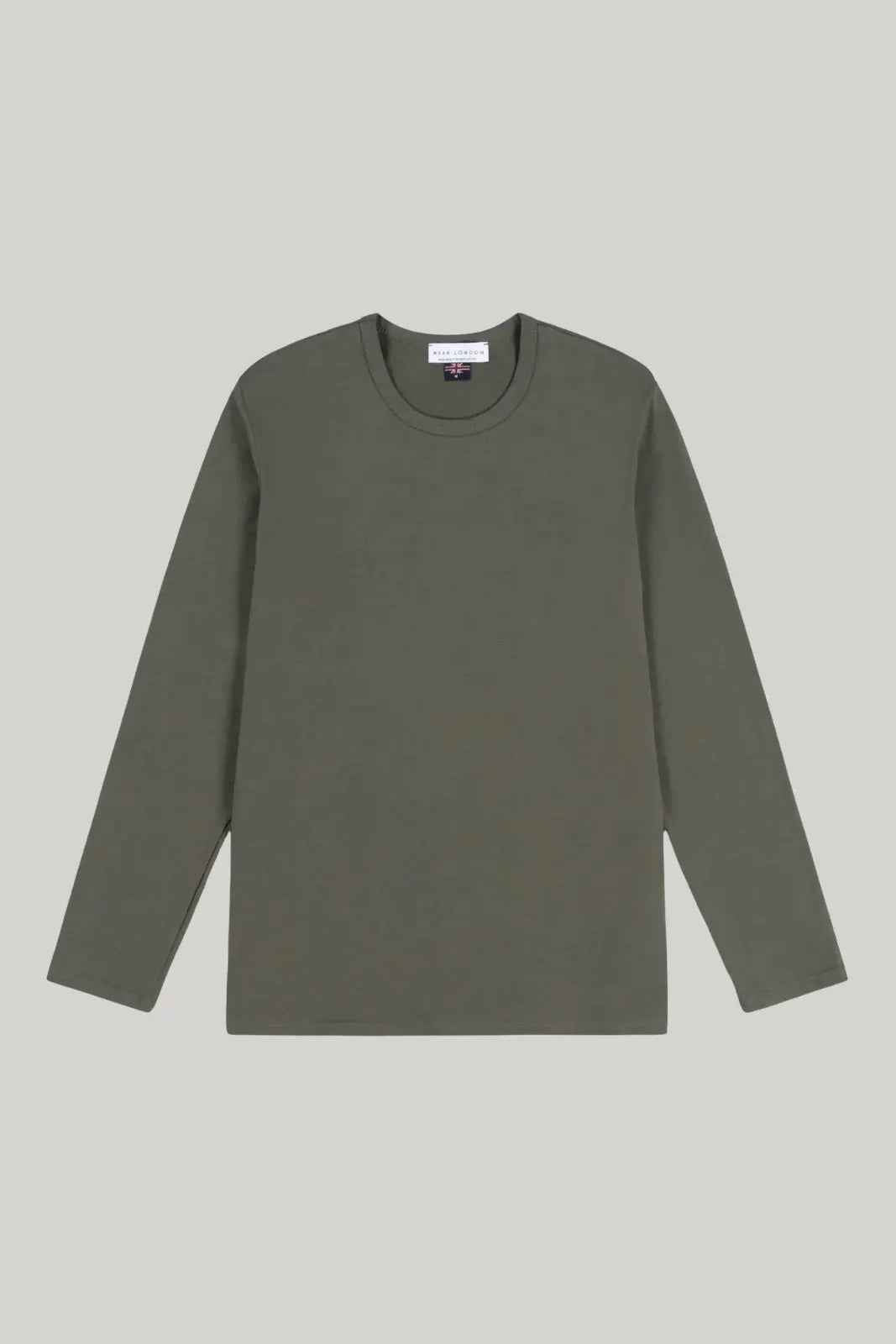 Bevis Long Sleeve Cotton T-shirt - Olive