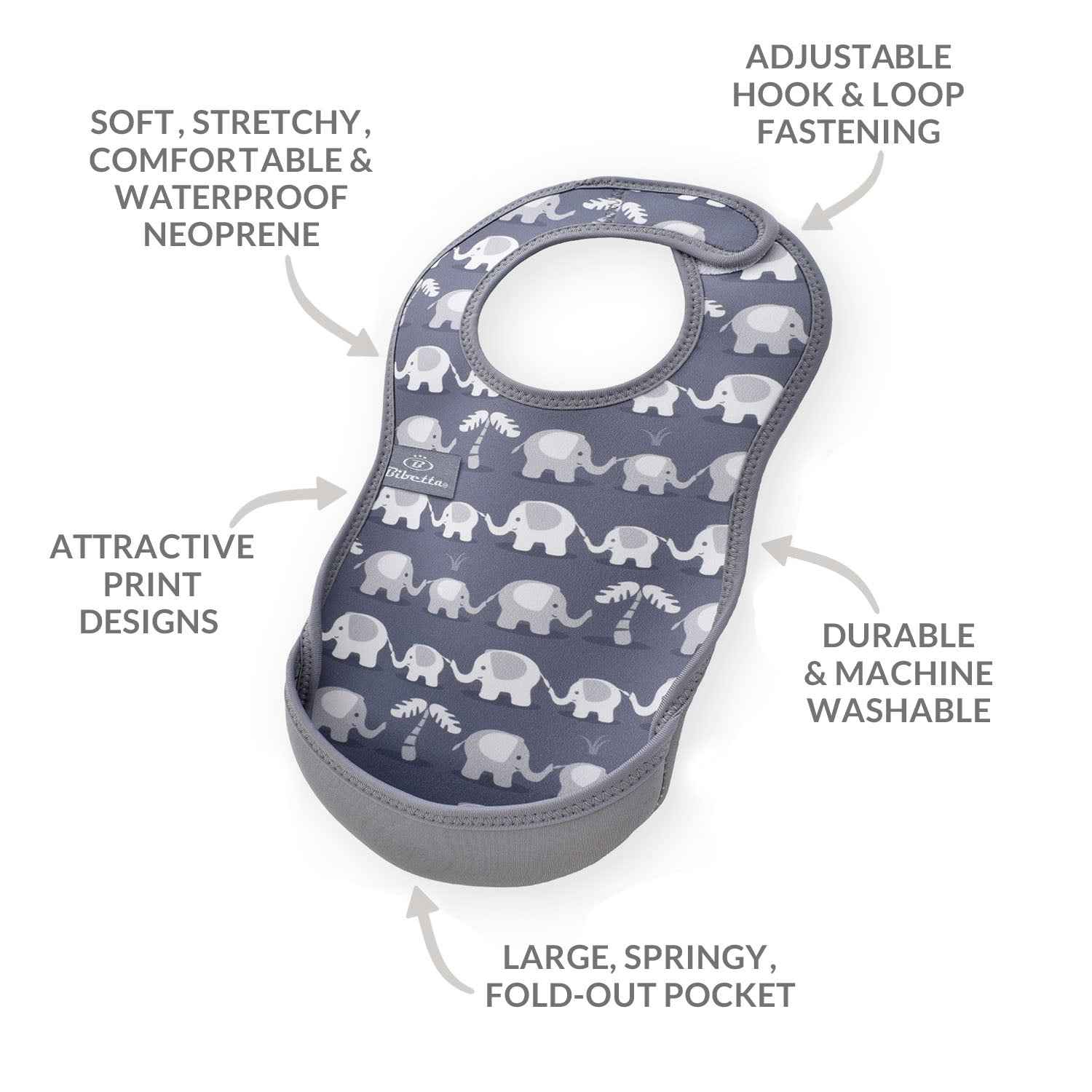 Weaning Bib - Elephants UltraBib