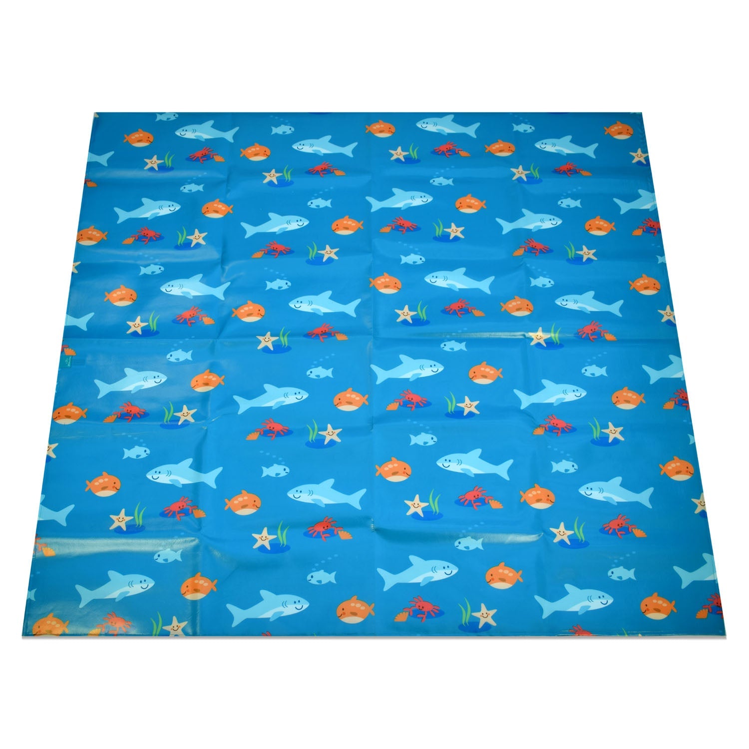 Wipeezee Splash Mat - Turquoise Blue Sea Creatures