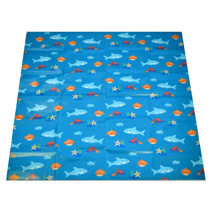 Wipeezee Splash Mat - Turquoise Blue Sea Creatures