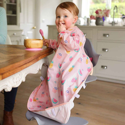 Wipeezee Coverall Bib - Pink Yummy Treats