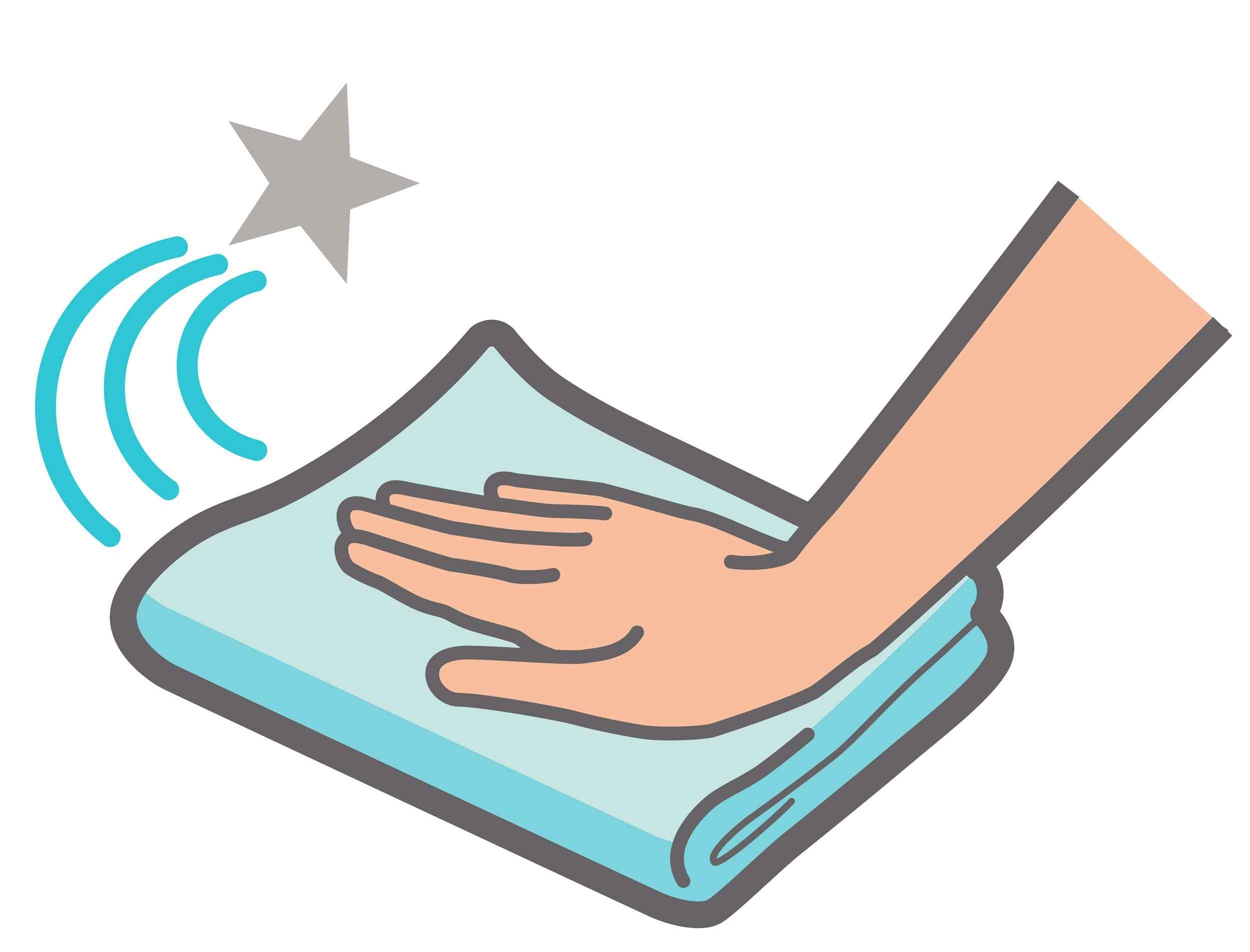 Wipeezee Splash Mat - Turquoise Blue Sea Creatures