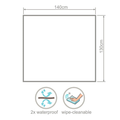 Wipeezee Splash Mat - Turquoise Blue Sea Creatures