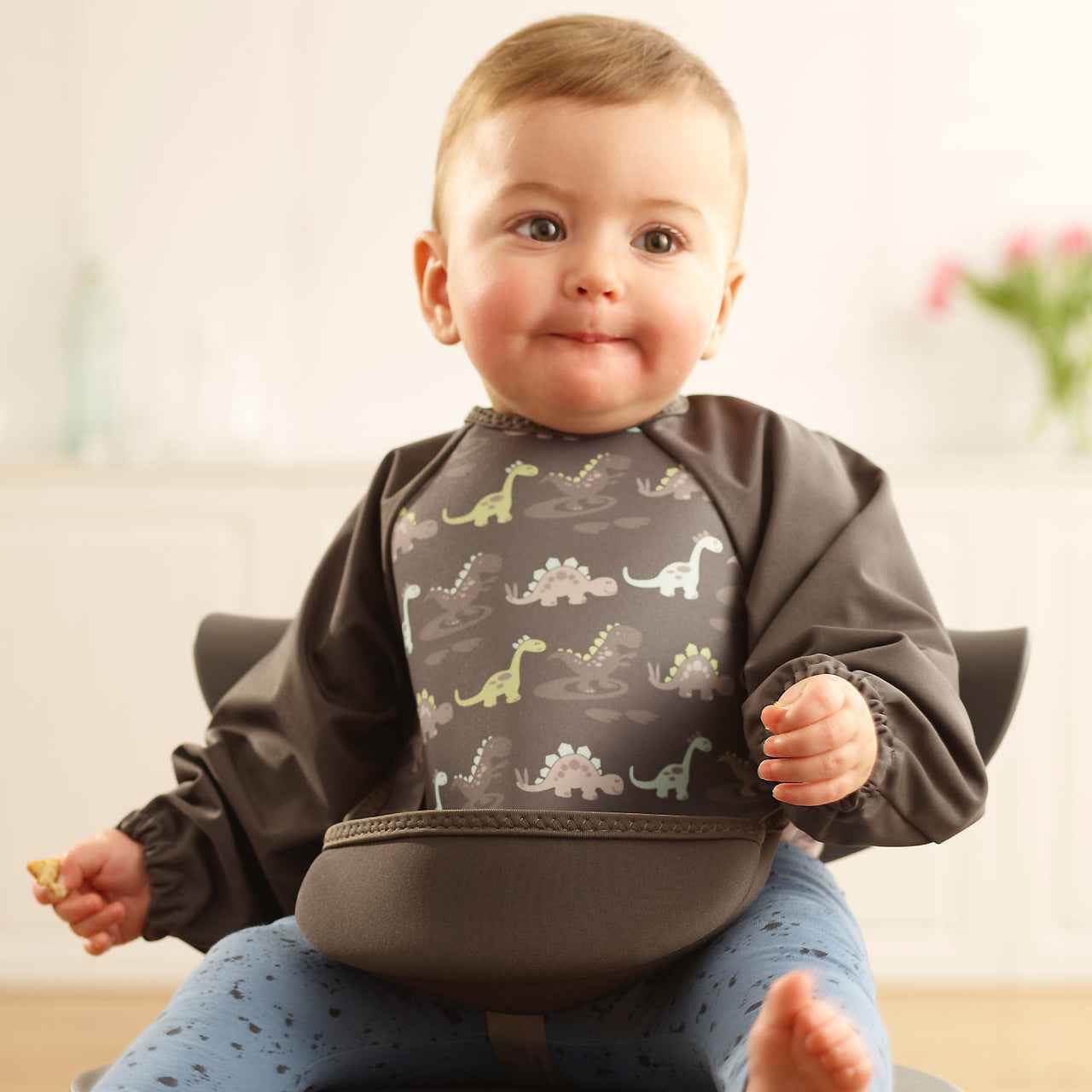 Weaning Bib with Sleeves - Dinosaurs UltraBib