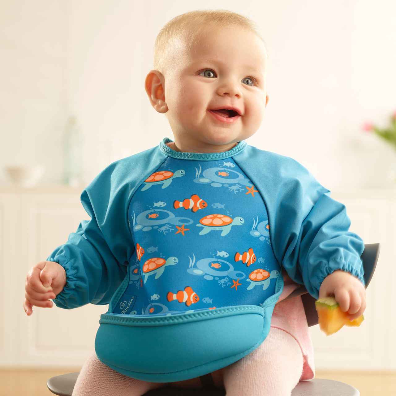 Weaning Bib with Sleeves - Tropical Fish UltraBib