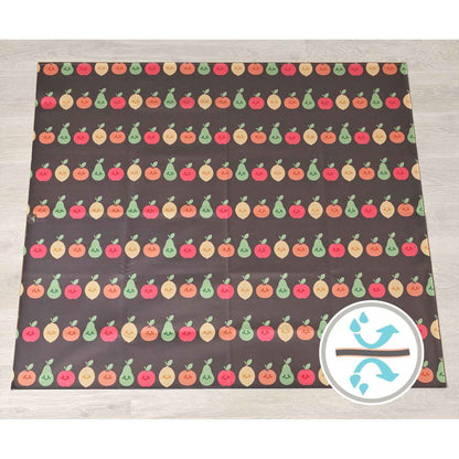 Wipeezee Splash Mat - Grey Happy Fruit