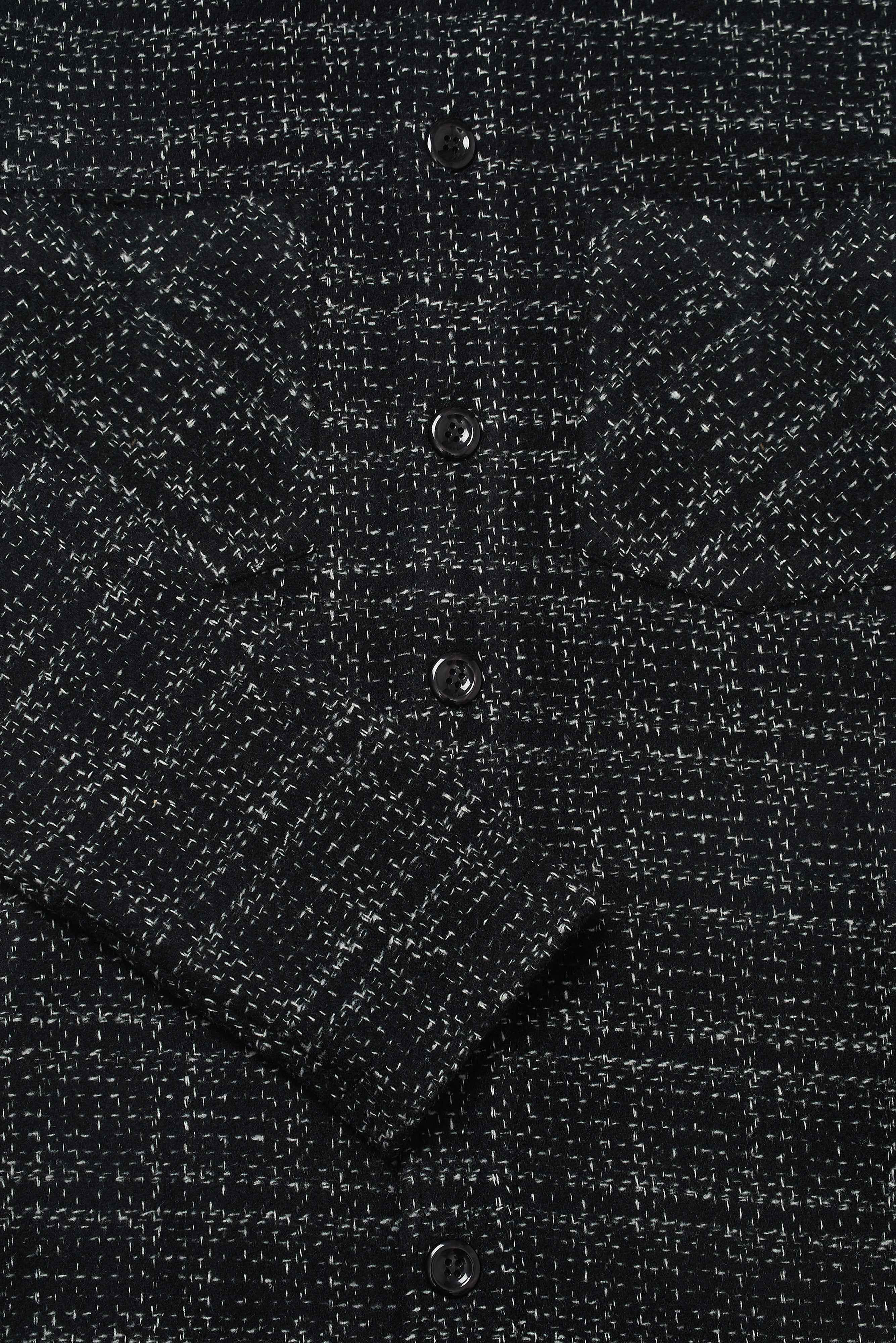 Bart Frame Overshirt - Black / White