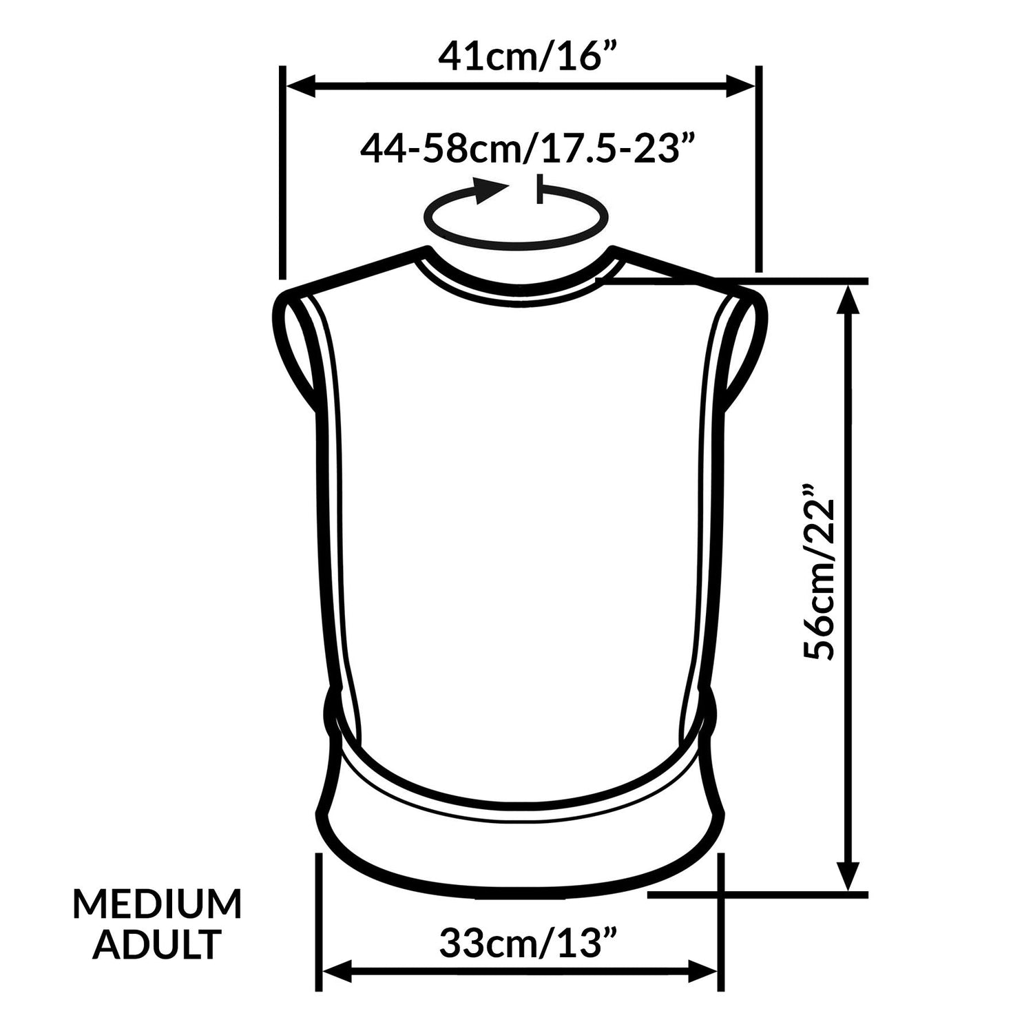Tabard style adult bib - Medium Burgundy