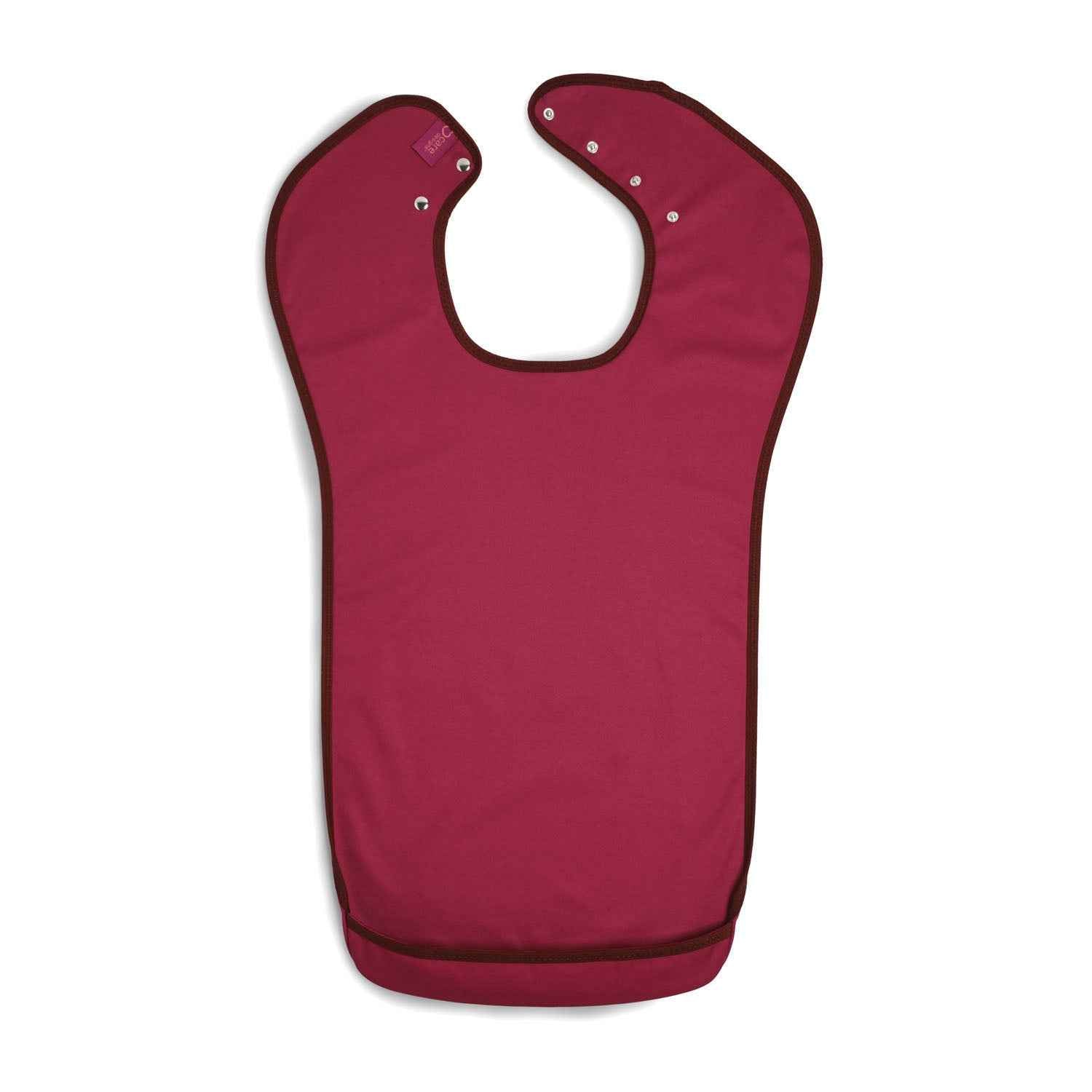 Tabard style adult bib - Medium Burgundy