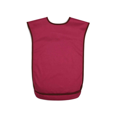 Tabard style adult bib - Medium Burgundy