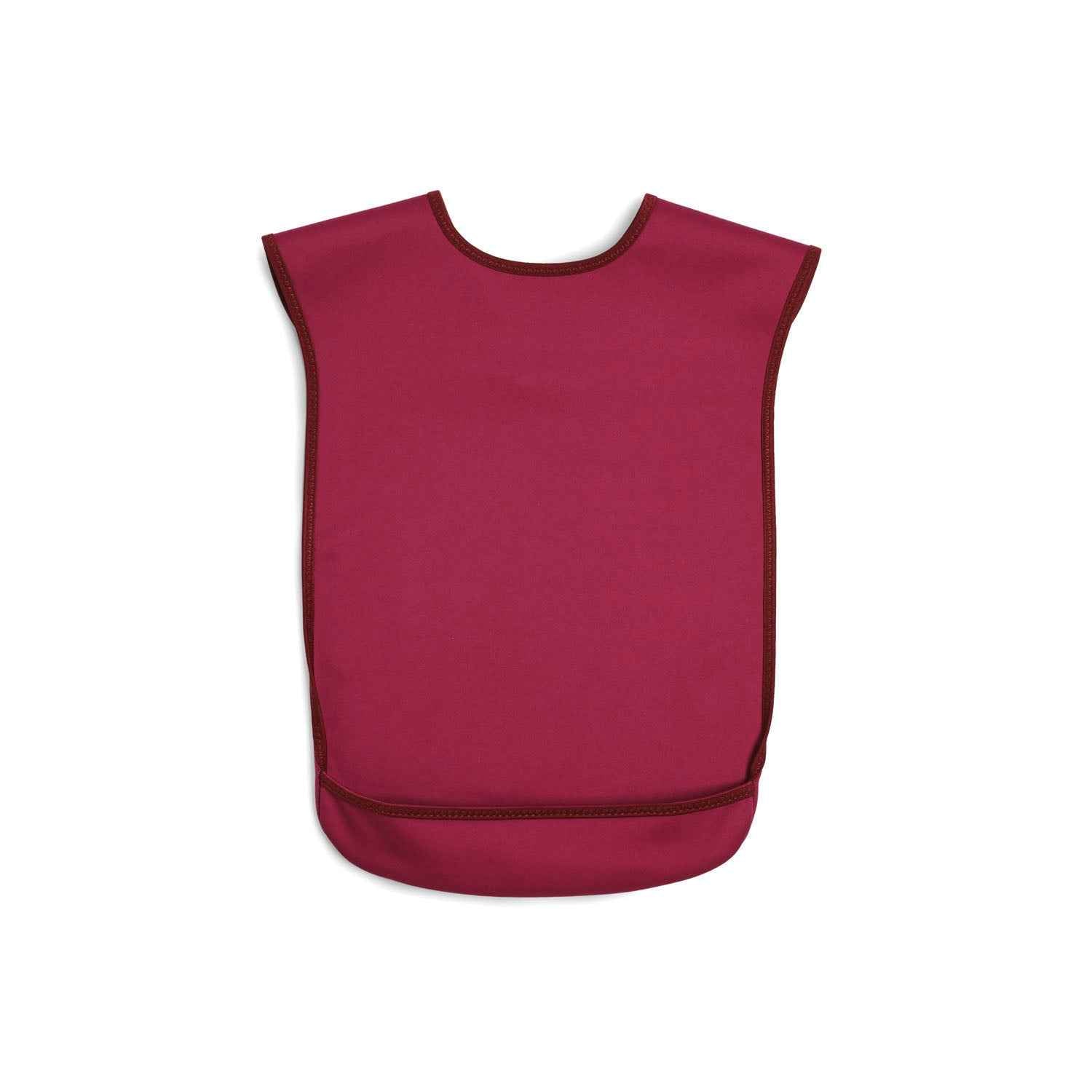 Tabard style adult bib - Small Burgundy