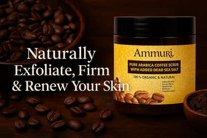 Ammuri Organic Coffee Body Scrub with Dead Sea Salt