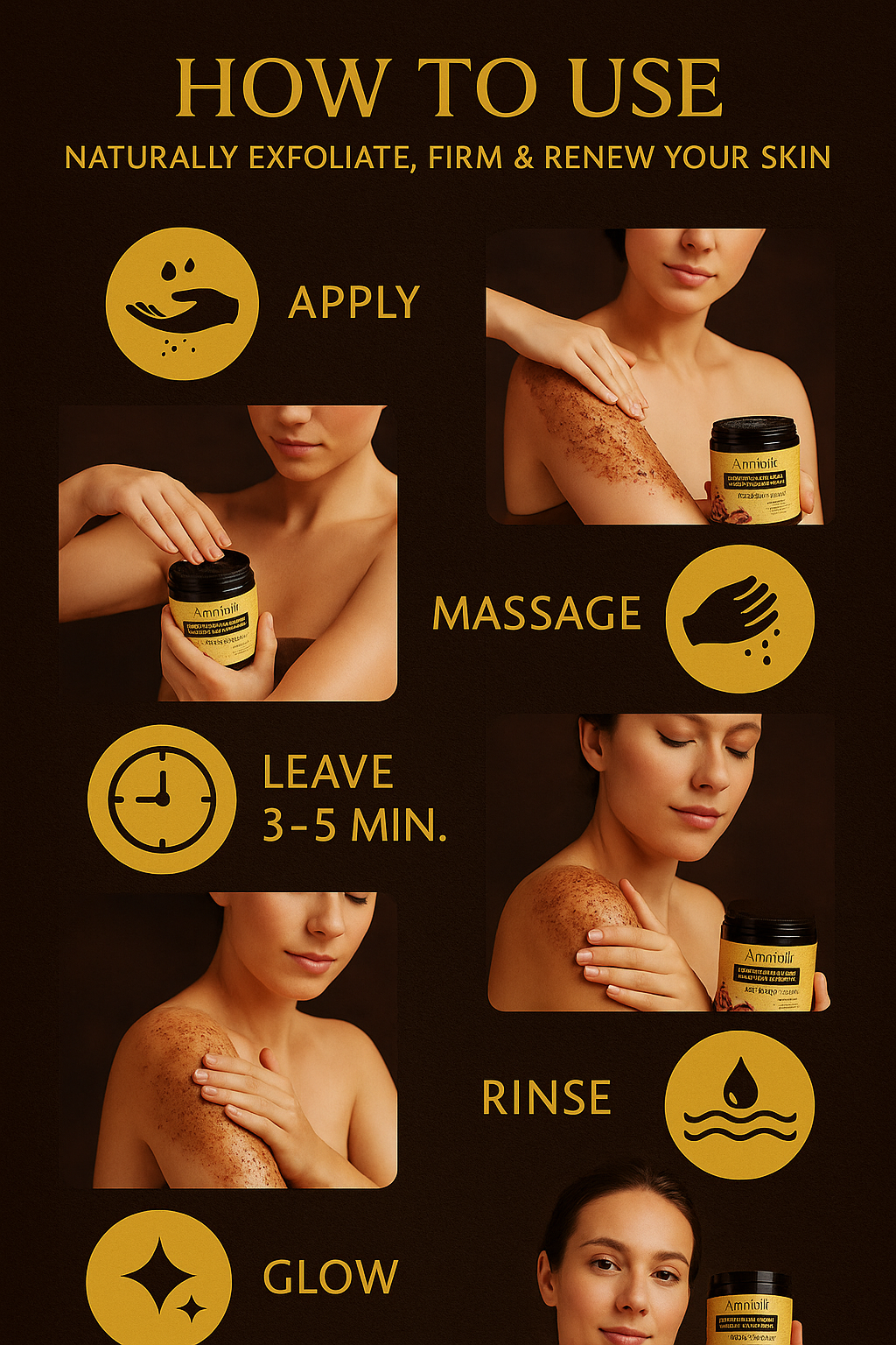 Ammuri Organic Coffee Body Scrub with Dead Sea Salt