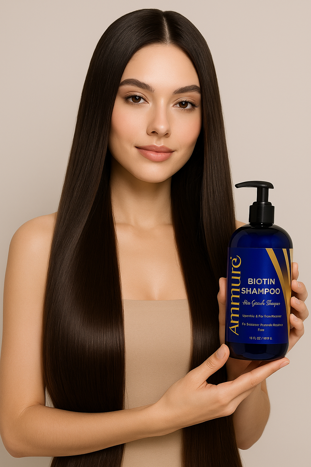 Ammuri Supreme Biotin Shampoo – Daily Hair Care for Thicker-Looking Hair (473ml)