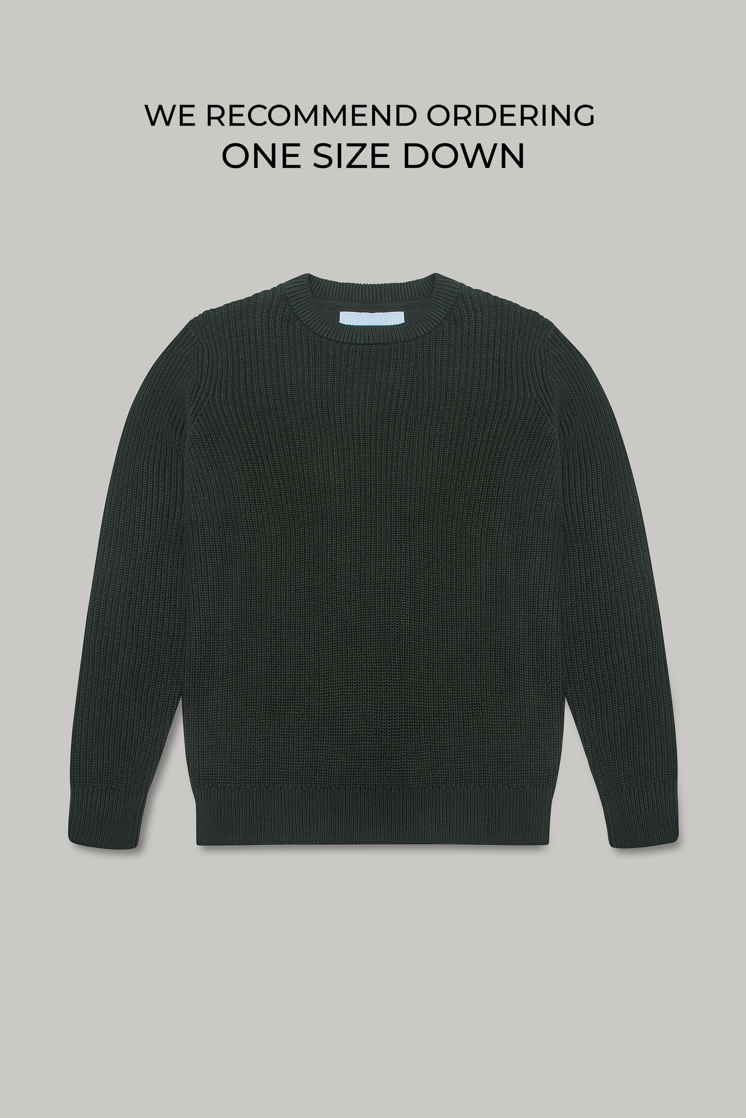 J Hailey Crew Knit - Dark Olive