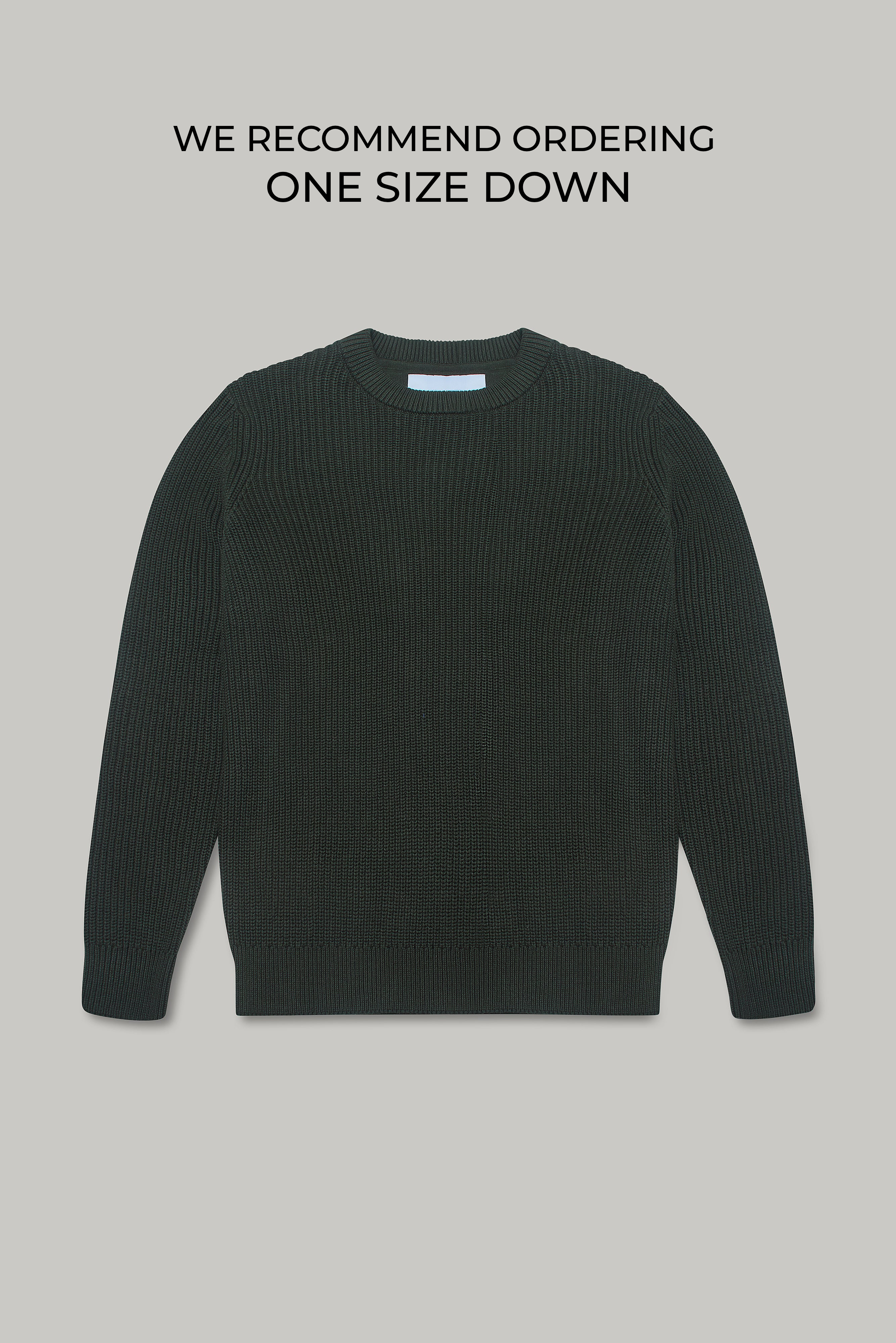 J Hailey Crew Knit - Dark Olive