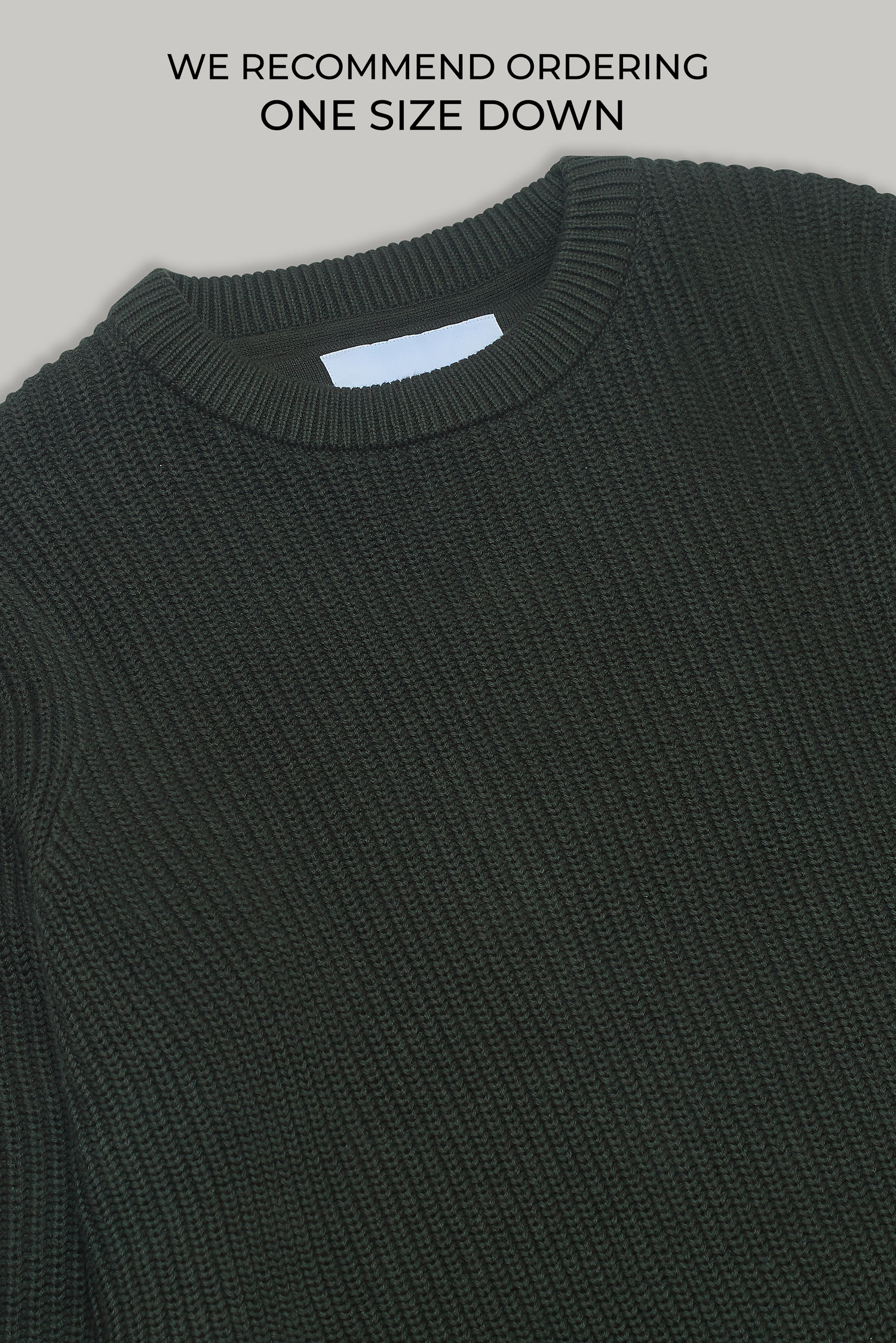 J Hailey Crew Knit - Dark Olive