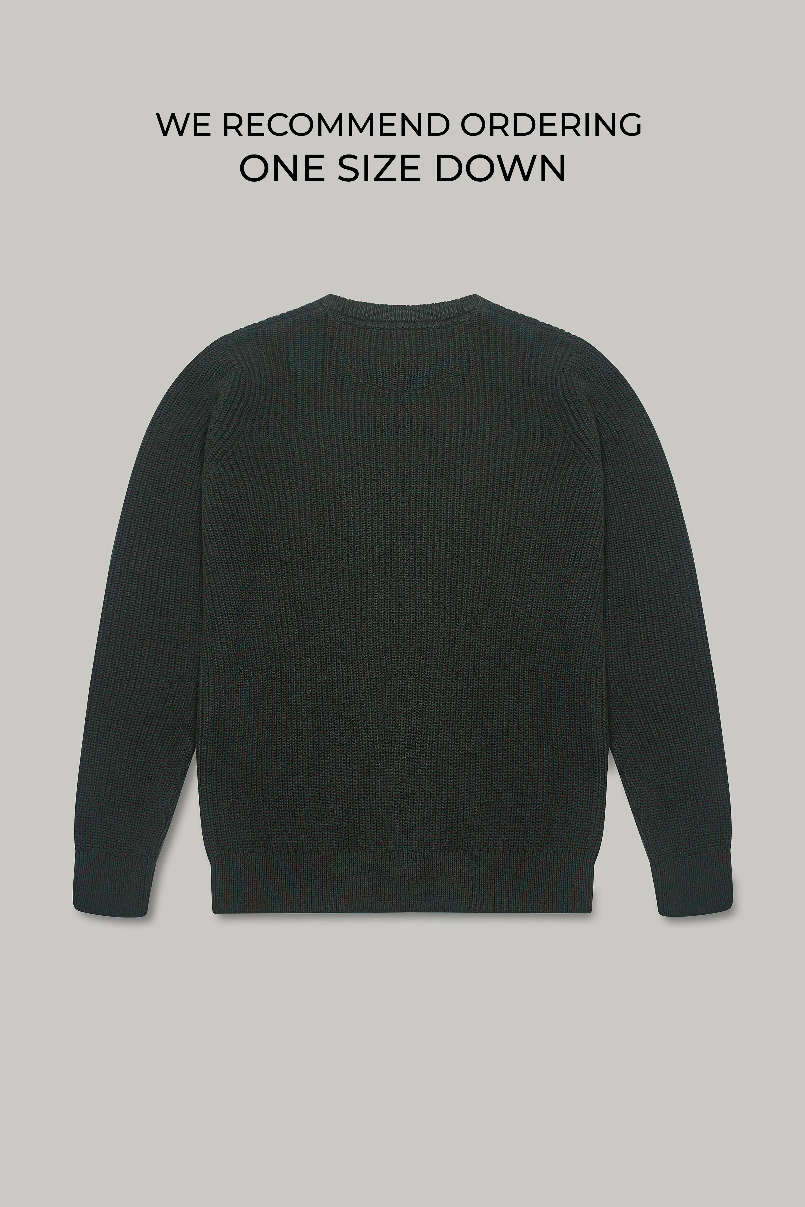 J Hailey Crew Knit - Dark Olive