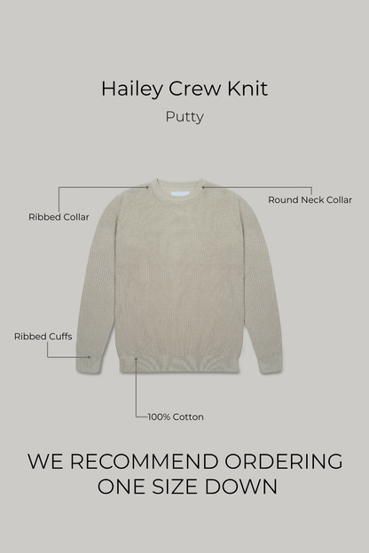 J Hailey Crew Knit - Putty