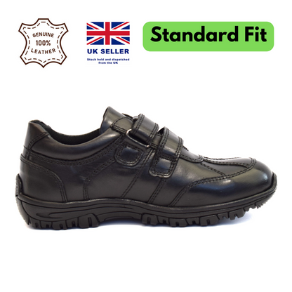 Luke Premium Leather Shoes for School Kids
