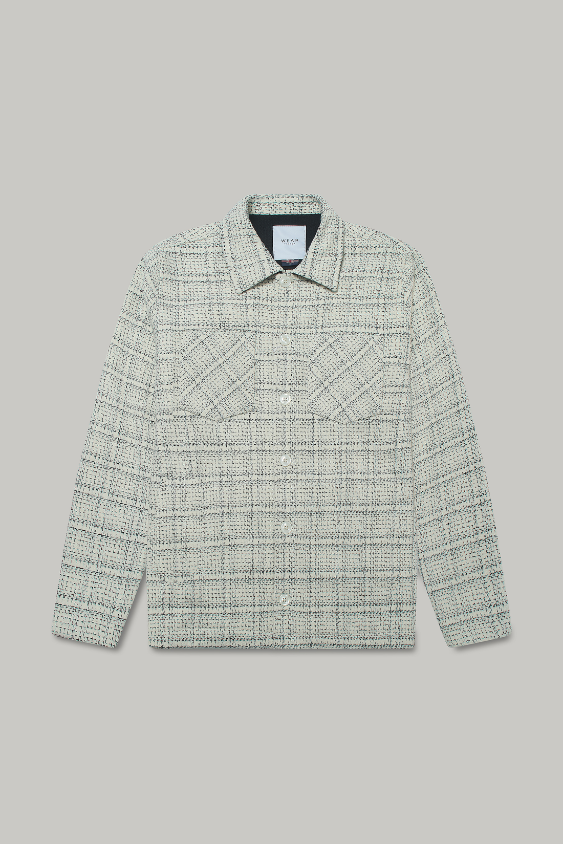 Bart Frame Overshirt - Ecru / Black