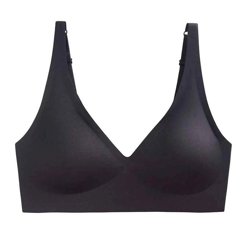 Sexy Seamless Bras For Women Wire Free Push Up Brassiere V Neck Bralette Women&