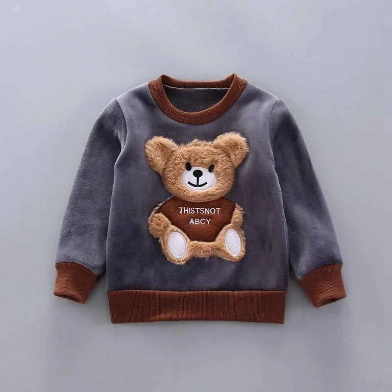 3pc/Set Animal Bear Baby Set For Newborn Winter Infant Clothing Sets Super Keep Warm Baby Girl Clothes Kids Sport Suit Outfits