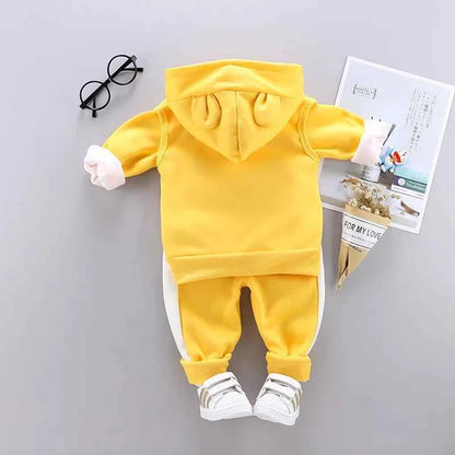 3pc/Set Animal Bear Baby Set For Newborn Winter Infant Clothing Sets Super Keep Warm Baby Girl Clothes Kids Sport Suit Outfits