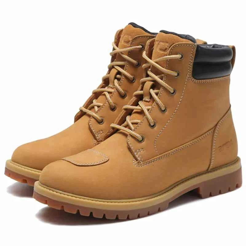 Mens Leather Motorbike Riding Boots