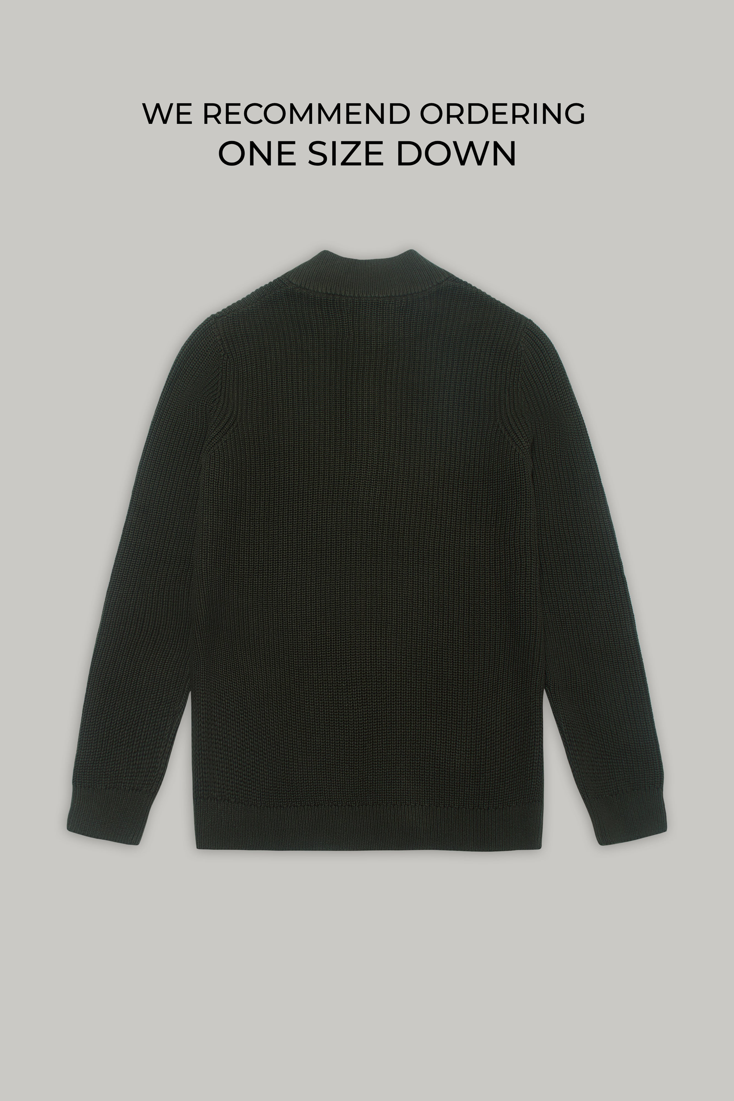 J Hailey Quarter Zip Knit -  Dark Sage