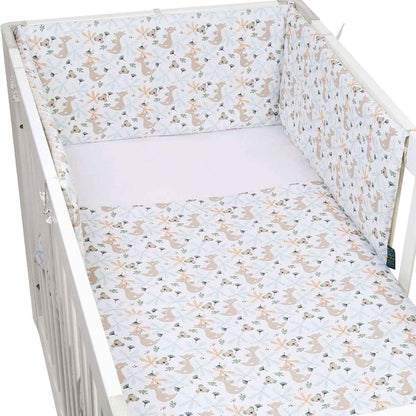 FORREST 3 Piece Reversible Cot Bed Set – Organic Cotton Baby Bedding - Koalaroo