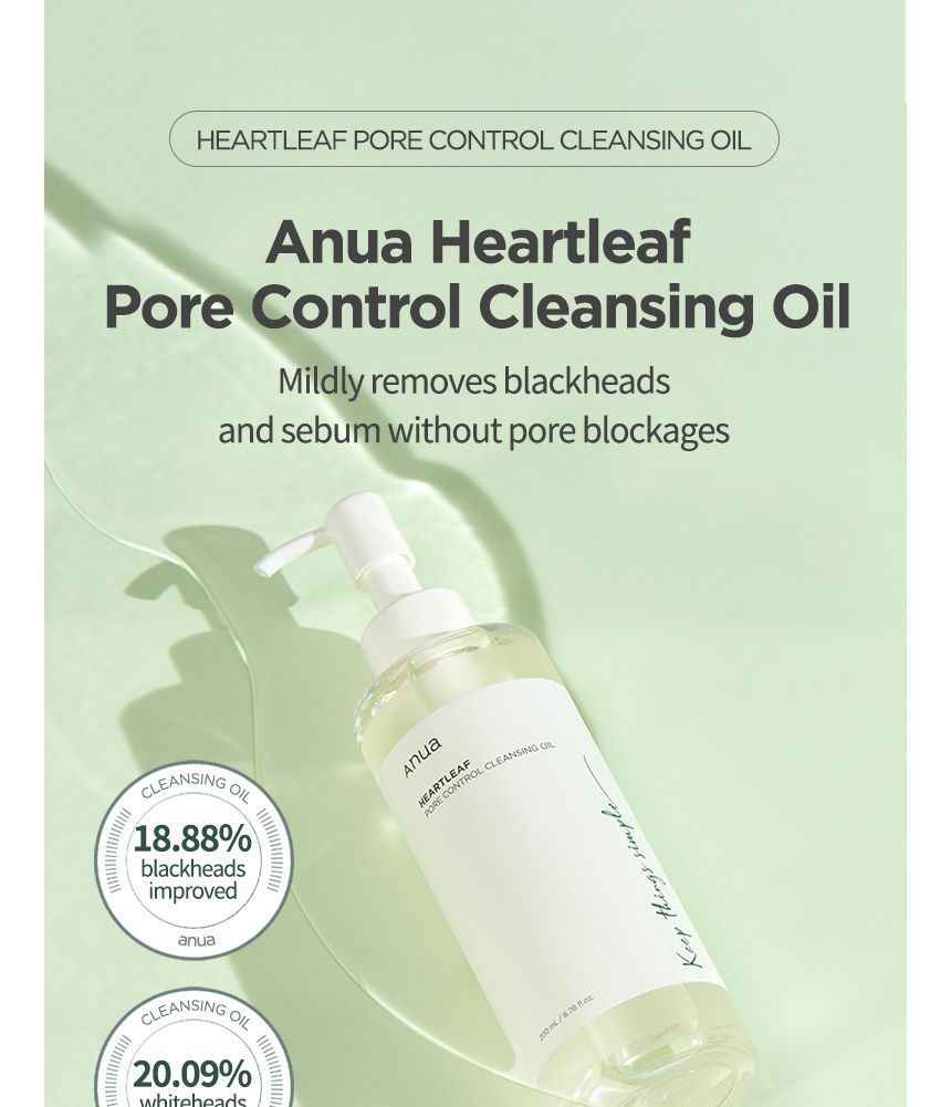 ANUA Heartleaf Pore Control Oil Facial Cleanser