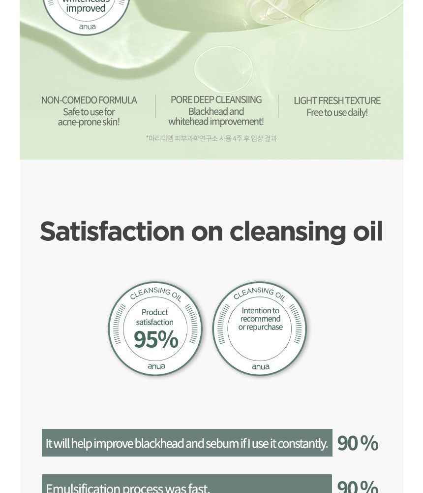 ANUA Heartleaf Pore Control Oil Facial Cleanser