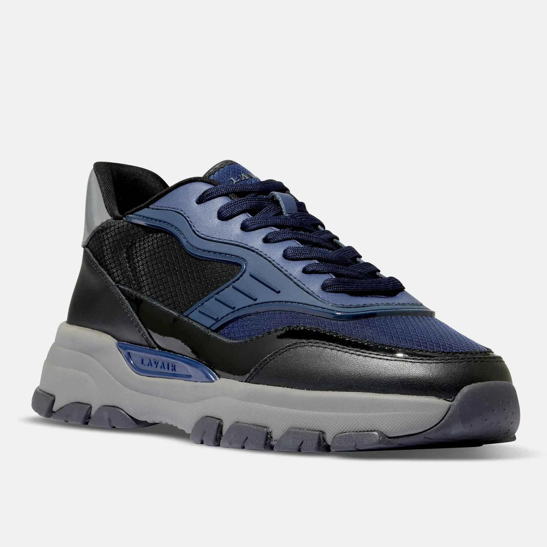 UK 6 Lavair Pacific 2.0 Navy Men’s Chunky Leather Trainers – EU 40