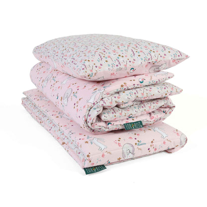 FORREST 3 Piece Reversible Cot Bed Set – Organic Cotton Baby Bedding - Meadowland