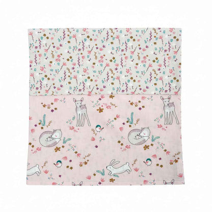 FORREST 3 Piece Reversible Cot Bed Set – Organic Cotton Baby Bedding - Meadowland