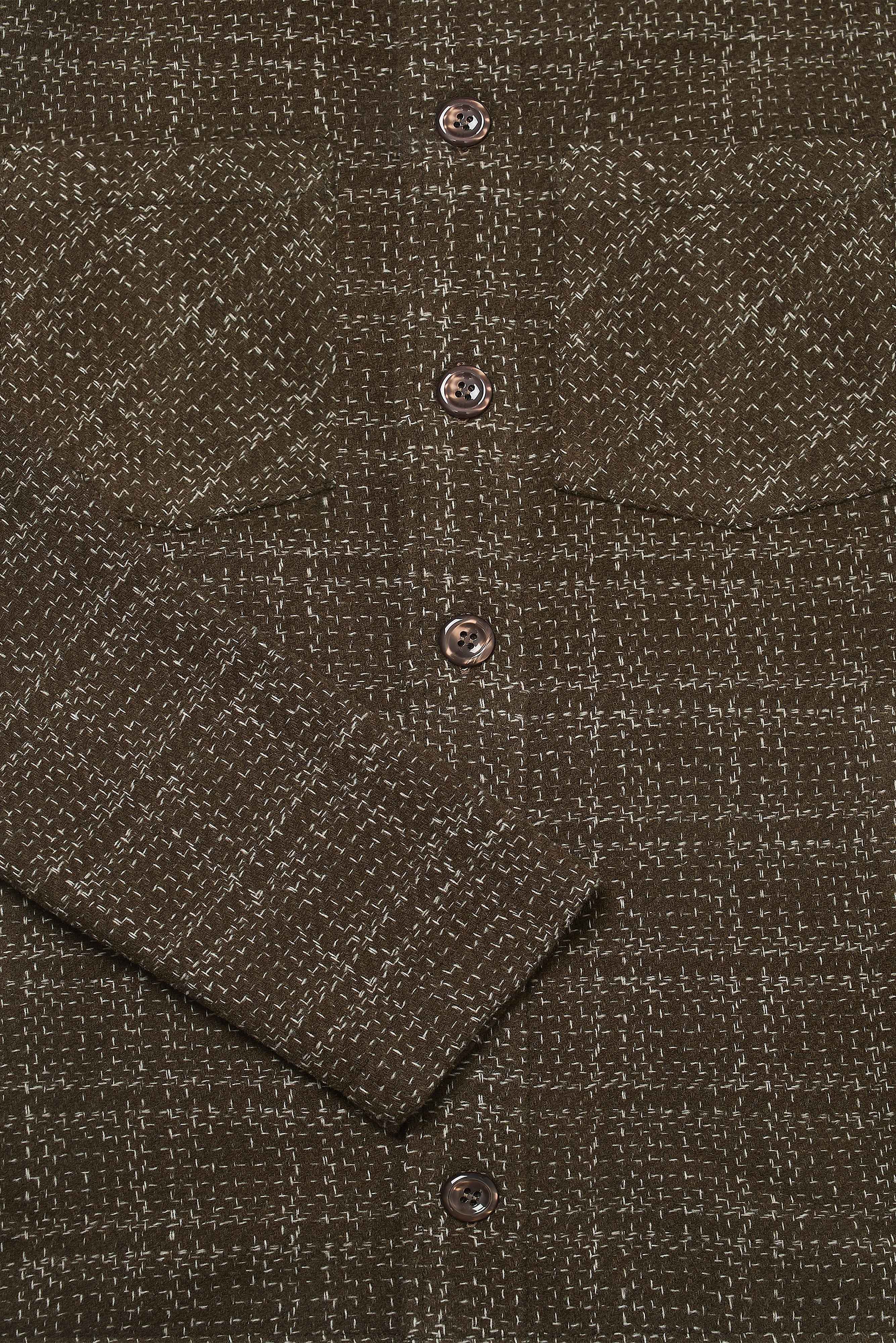 Bart Frame Overshirt - Mocha / Ecru